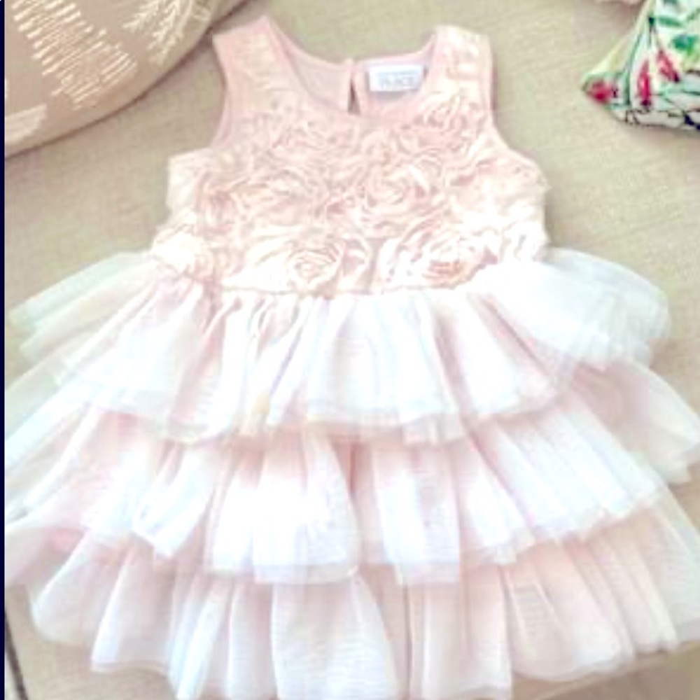 Baby girl dress- light/blush pink